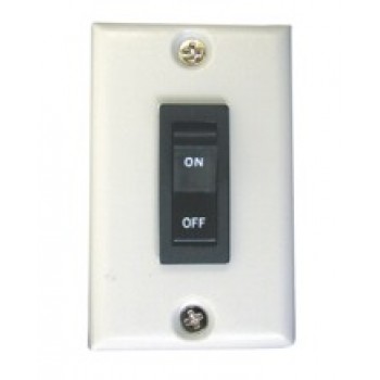 Prime Products Rocker Switch w/ Plastic Plate (White)